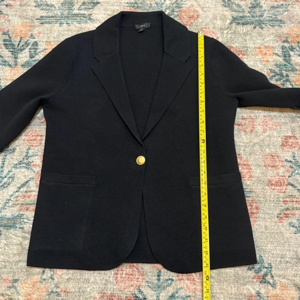 J Crew Camille Black Sweater Blazer
